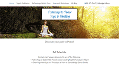 Desktop Screenshot of pathwaystopeaceyoga.com